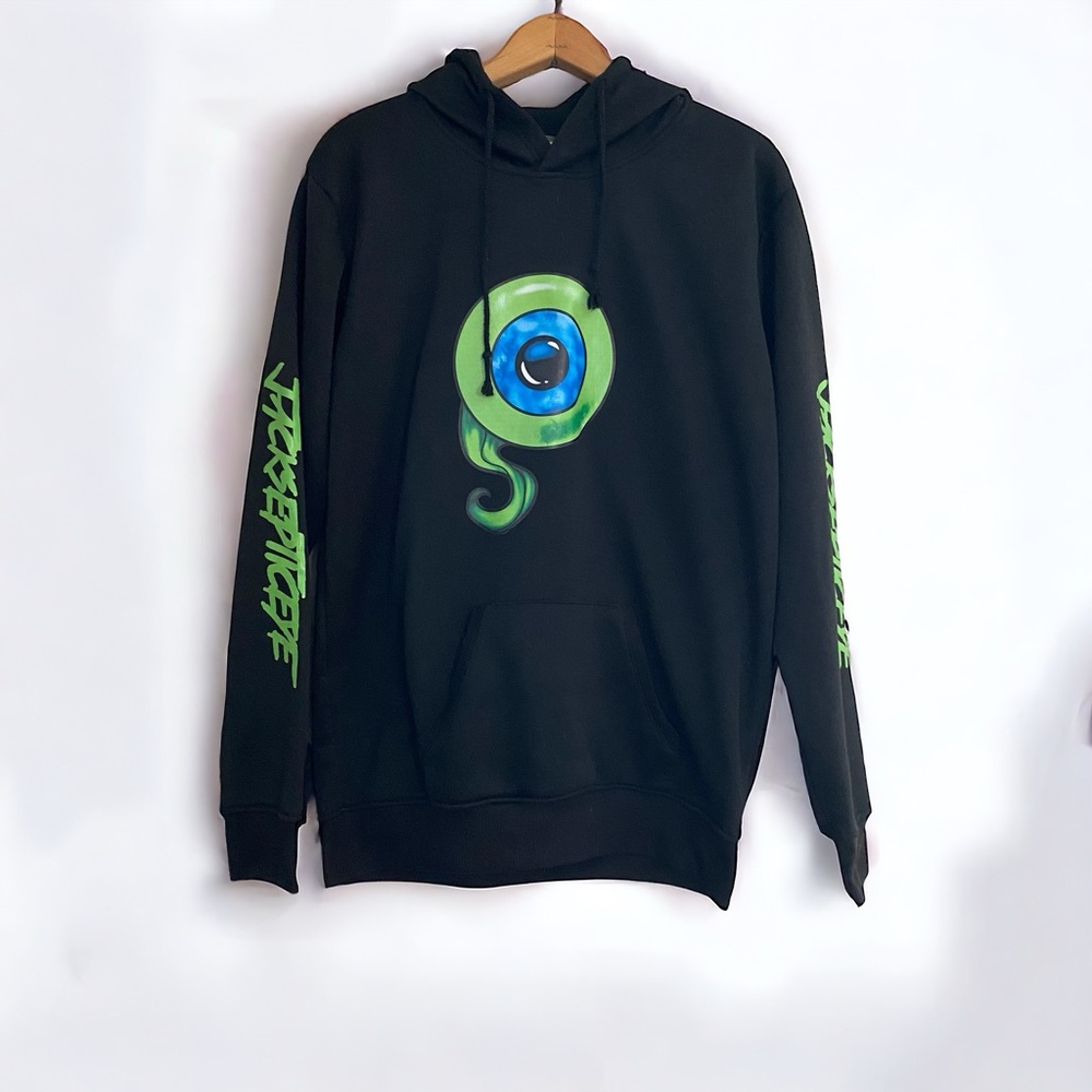 Jacksepticeye Hoodie Sweatshirt Sz Large Black Logo Septiceye Sam